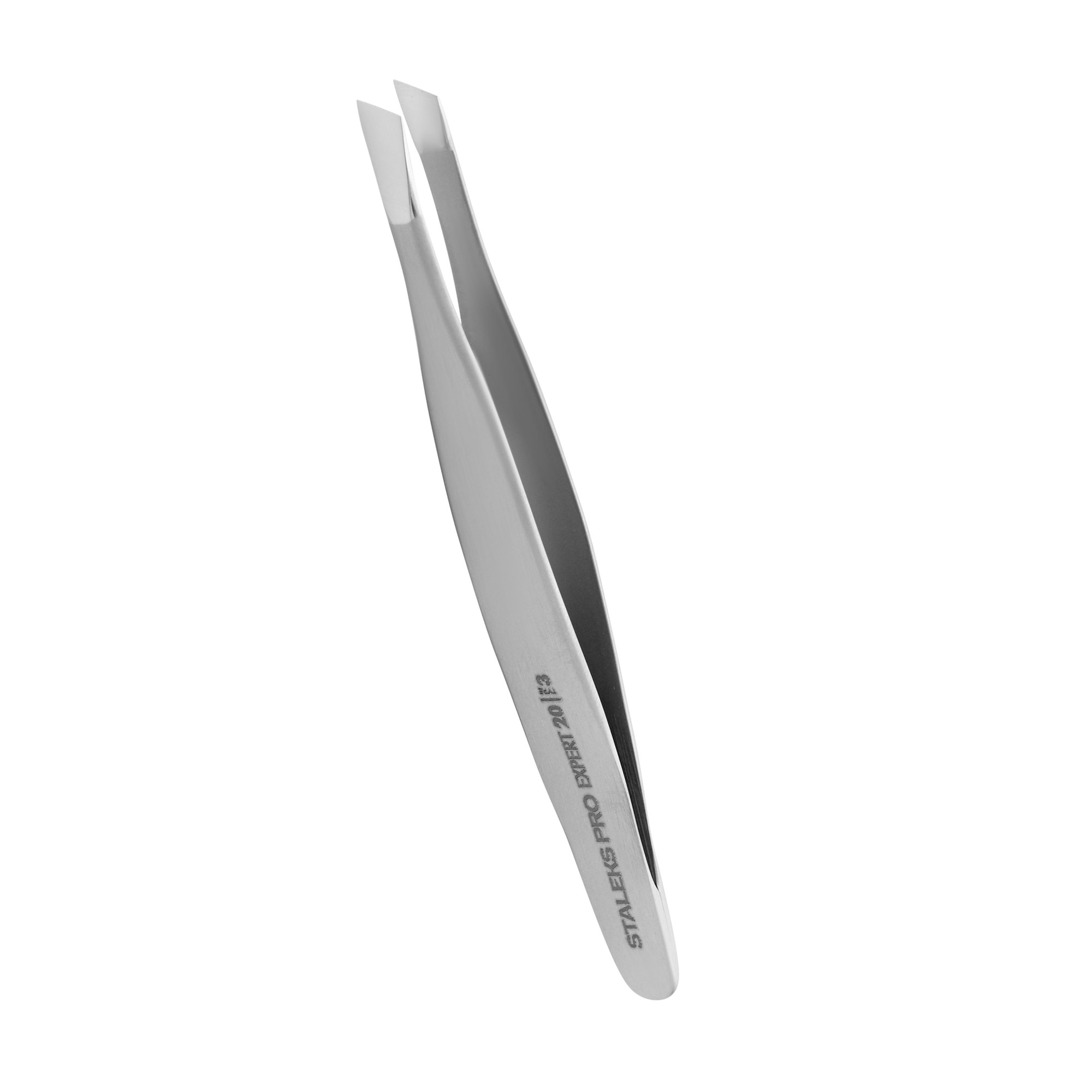 Пінцет для брів Staleks Pro Expert 20 Type 3 широкі скошені кромки (ТЕ-20/3)